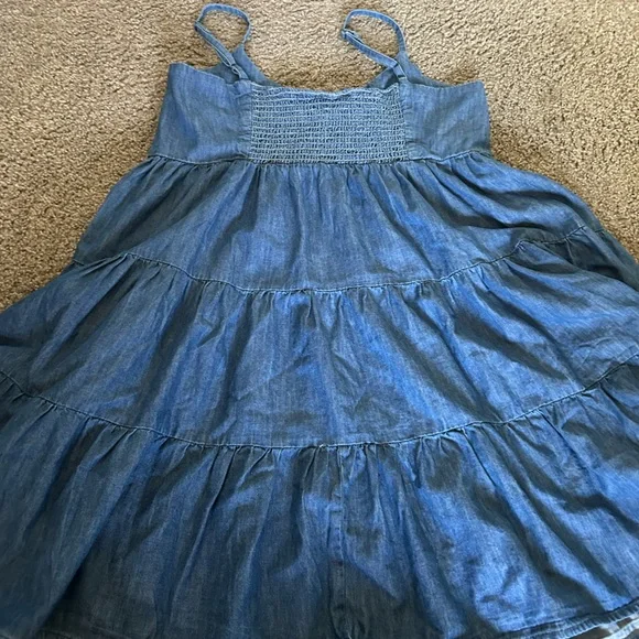 Wrangler Blue Tiered Sundress Sleeveless Mini - Picture 6 of 6